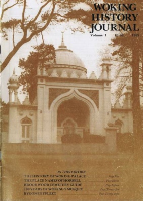 Woking History Journal issue 1 1989