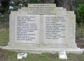 The memorial to the Barcelona air disaster 1959, Brookwood Cemetery