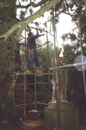 The restoration of the statue of Eline Falkiner by Peter Sleath