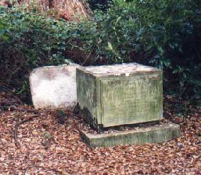 Vandalised statue of Elaine Falkiner, May 1995