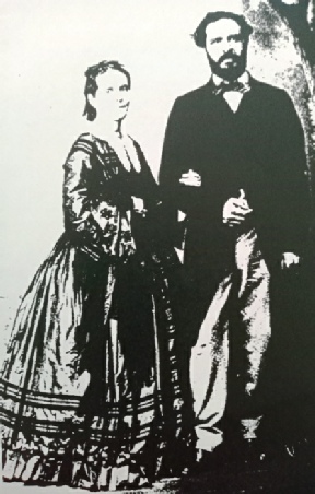 Gustav von Franck and his wife Sophie c1858