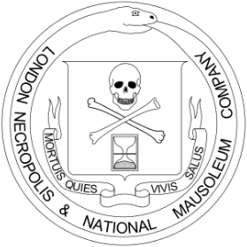 John Clarke's drawing of the Great Seal of the London Necropolis Company