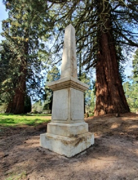 The restored monument over the human remains from St Magnus the Martyr Church, Brookwood Cemetery