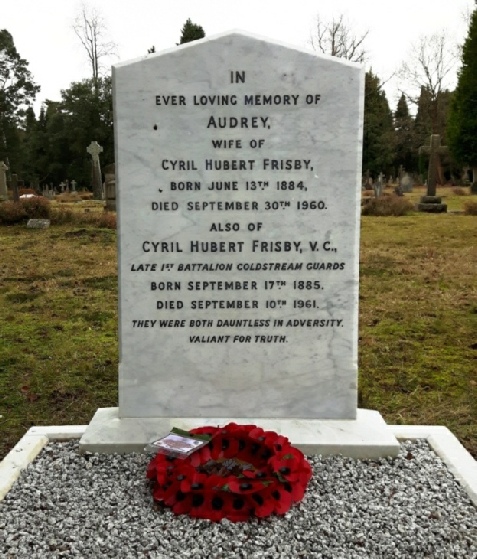 The grave of Cyril Hubert Frisby VC Brookwood Cemetery