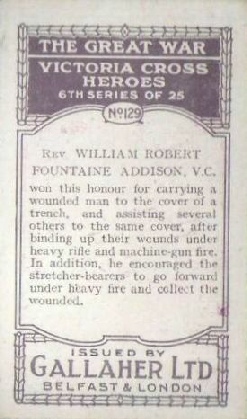 Rev William R F Addison VC