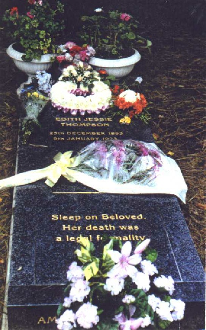 The memorial to Edith Thompson and others, 13 November 1993