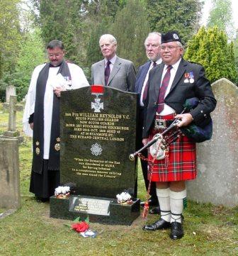 memorial commemorating the life of Private William Reynolds VC