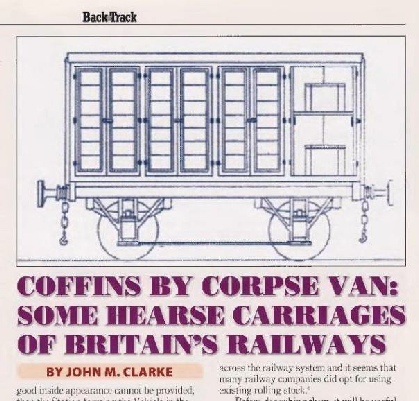 Coffins by corpse van, Backtrack April 2021