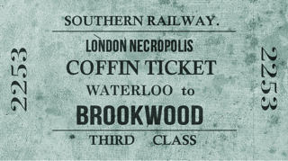 London necropolis Company coffin ticket