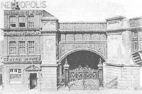 The entrance to the London Necropolis Company's London terminus