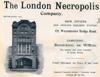 London Necropolis Company advert